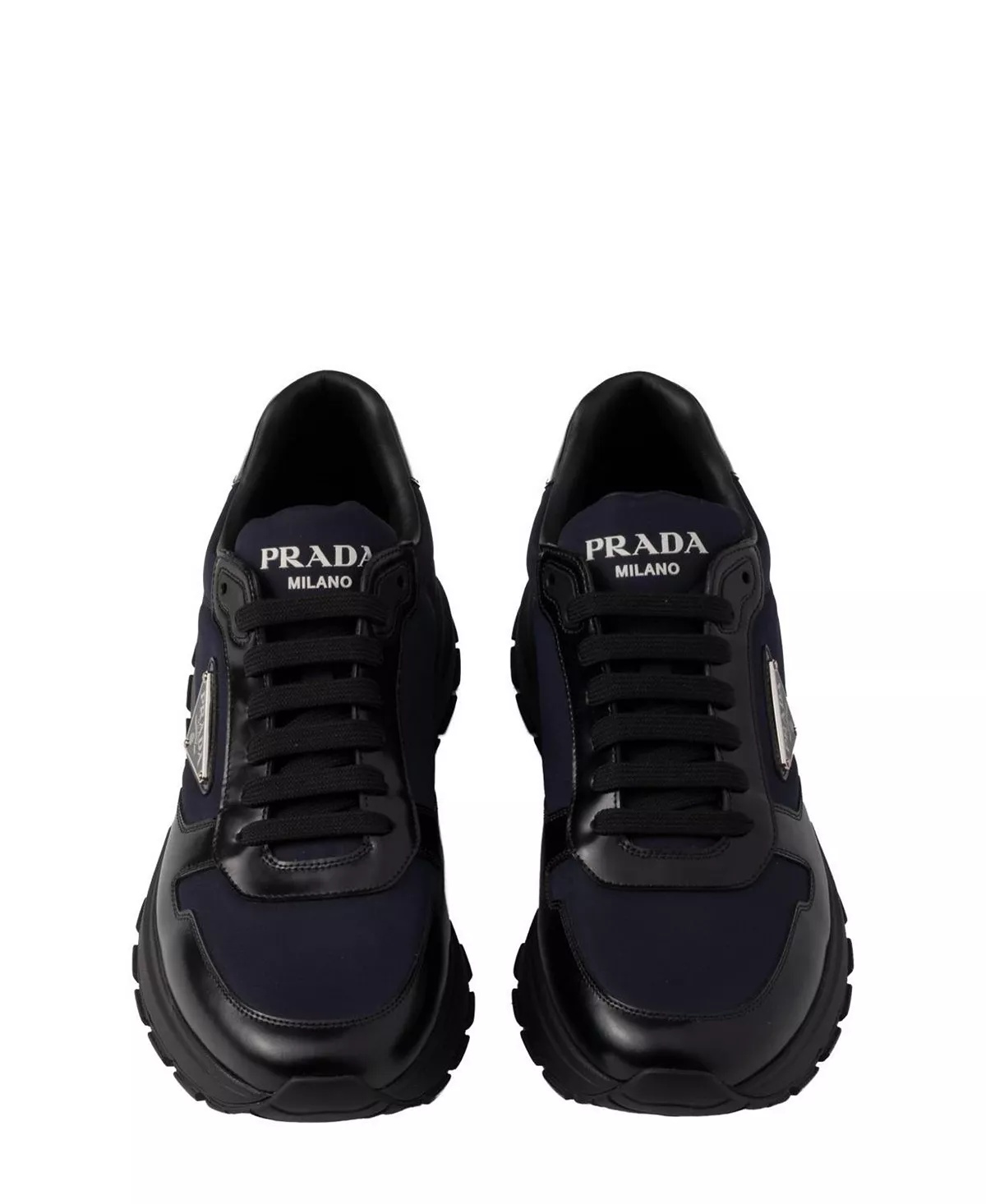 Men's Prax 01 Re-Nylon and Brushed Leather Sneakers - 3