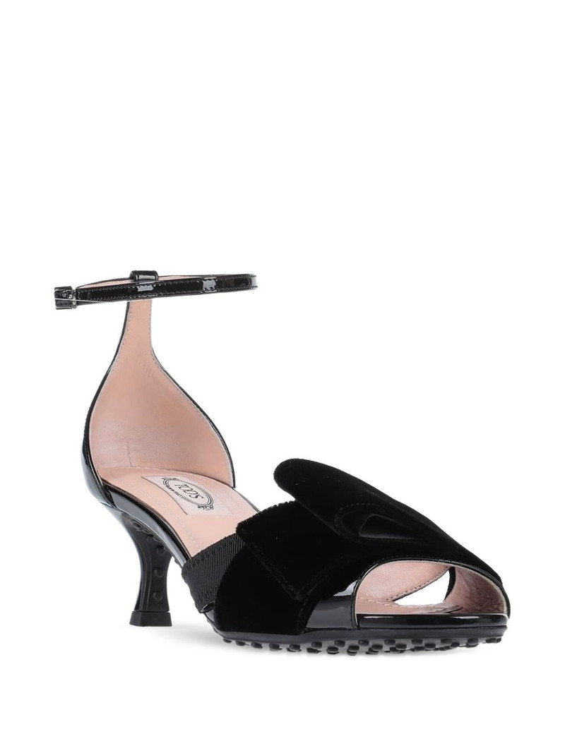 Tod's 50mm velvet sandals outlook