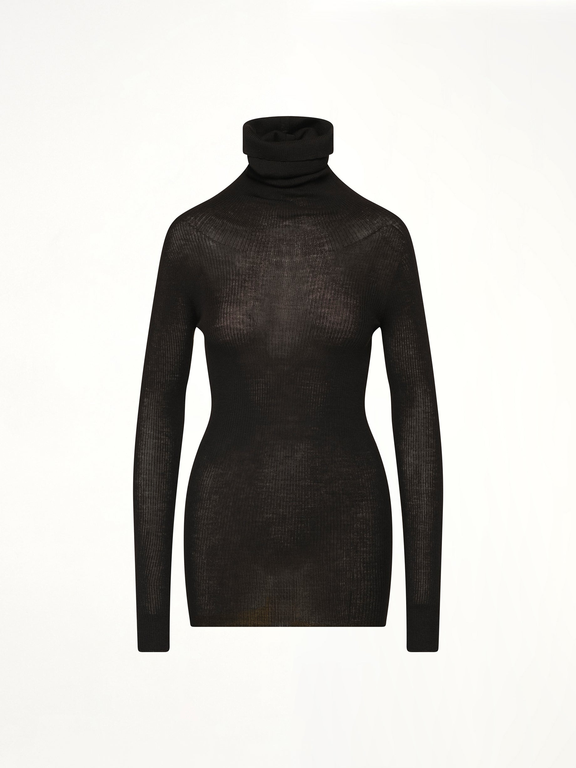 L/S Tube Sweater in Black - 2