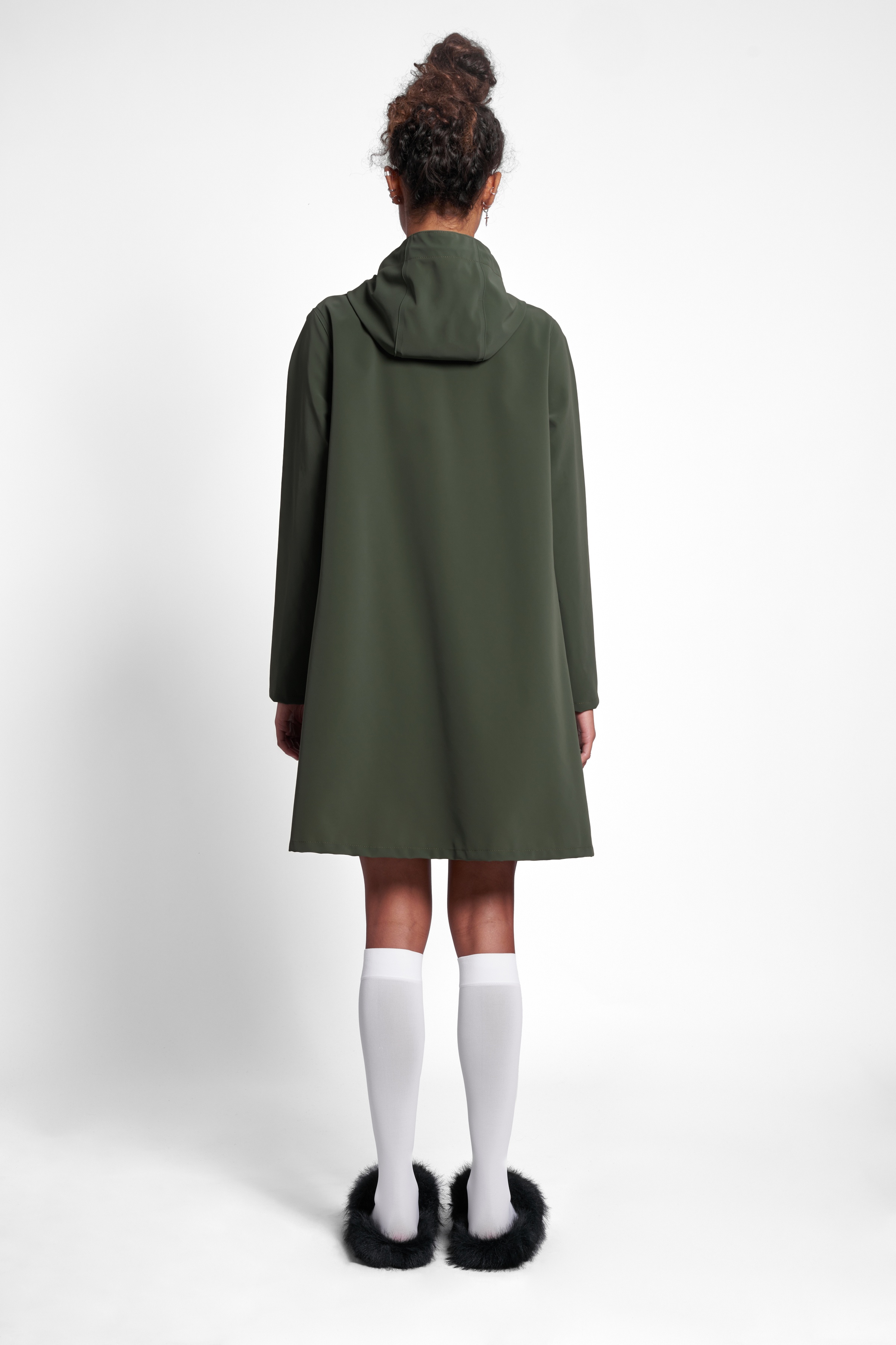 Mosebacke Lightweight Matte Raincoat Green - 4