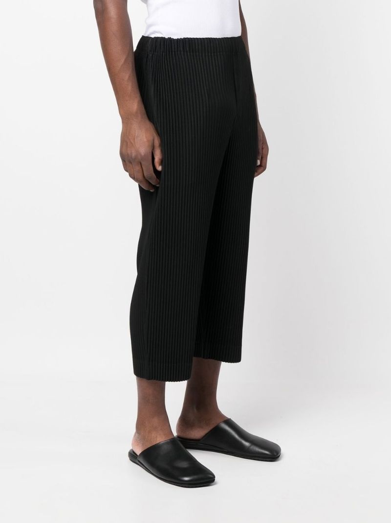 cropped pleated trousers - 3