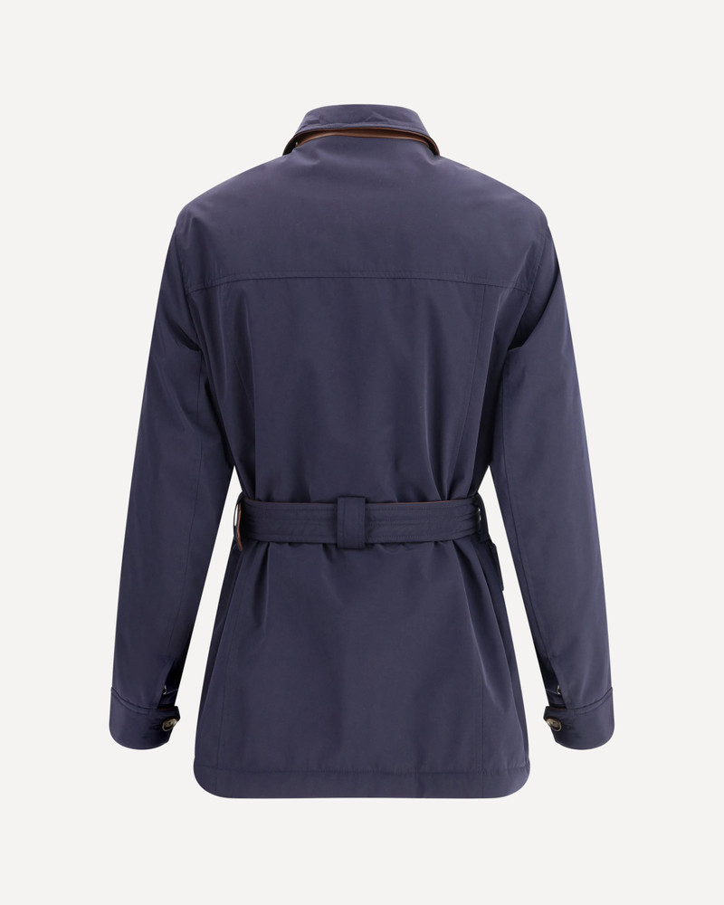 Brunello Cucinelli Membraned nylon saharan Jacket outlook