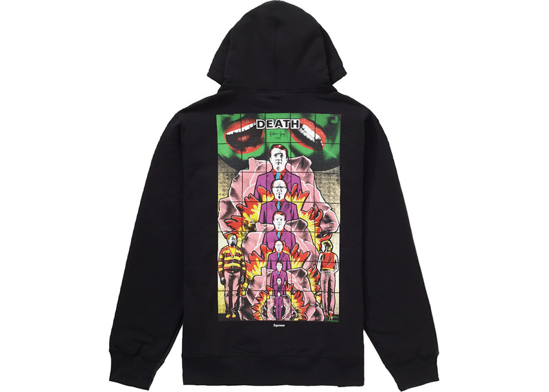 Supreme Supreme Gilbert & George DEATH Hooded Sweatshirt Black outlook