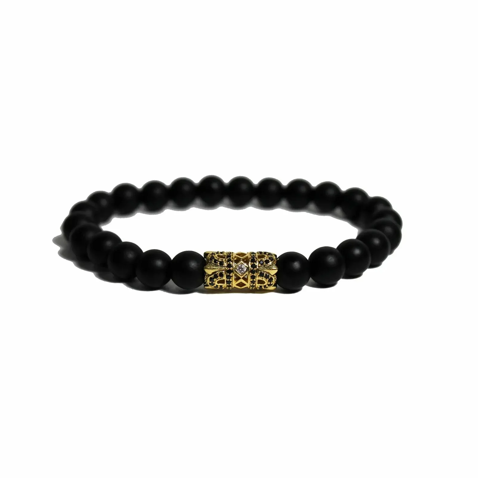 Regal Bracelet - Matte Onyx & Gold - 1