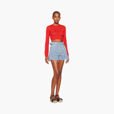 Miu Miu Striped denim shorts outlook