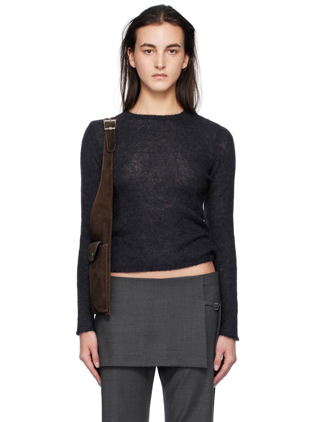 Navy Alone Sweater - 1