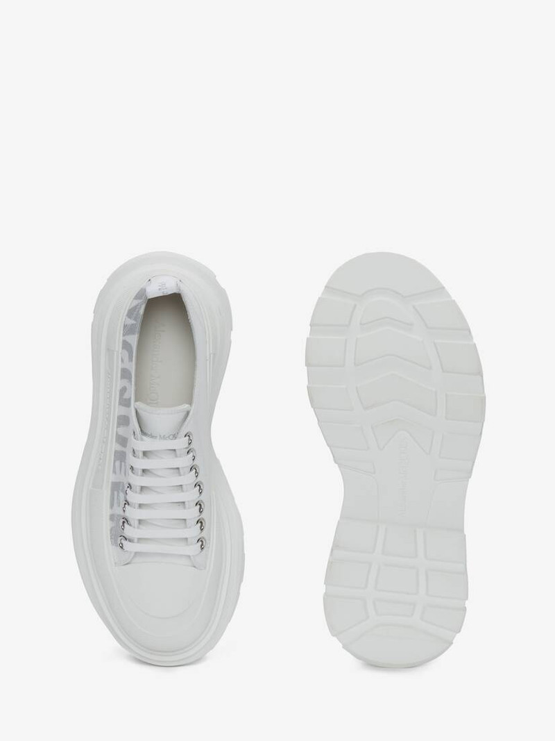 Tread Slick Lace Up in White/silver 4