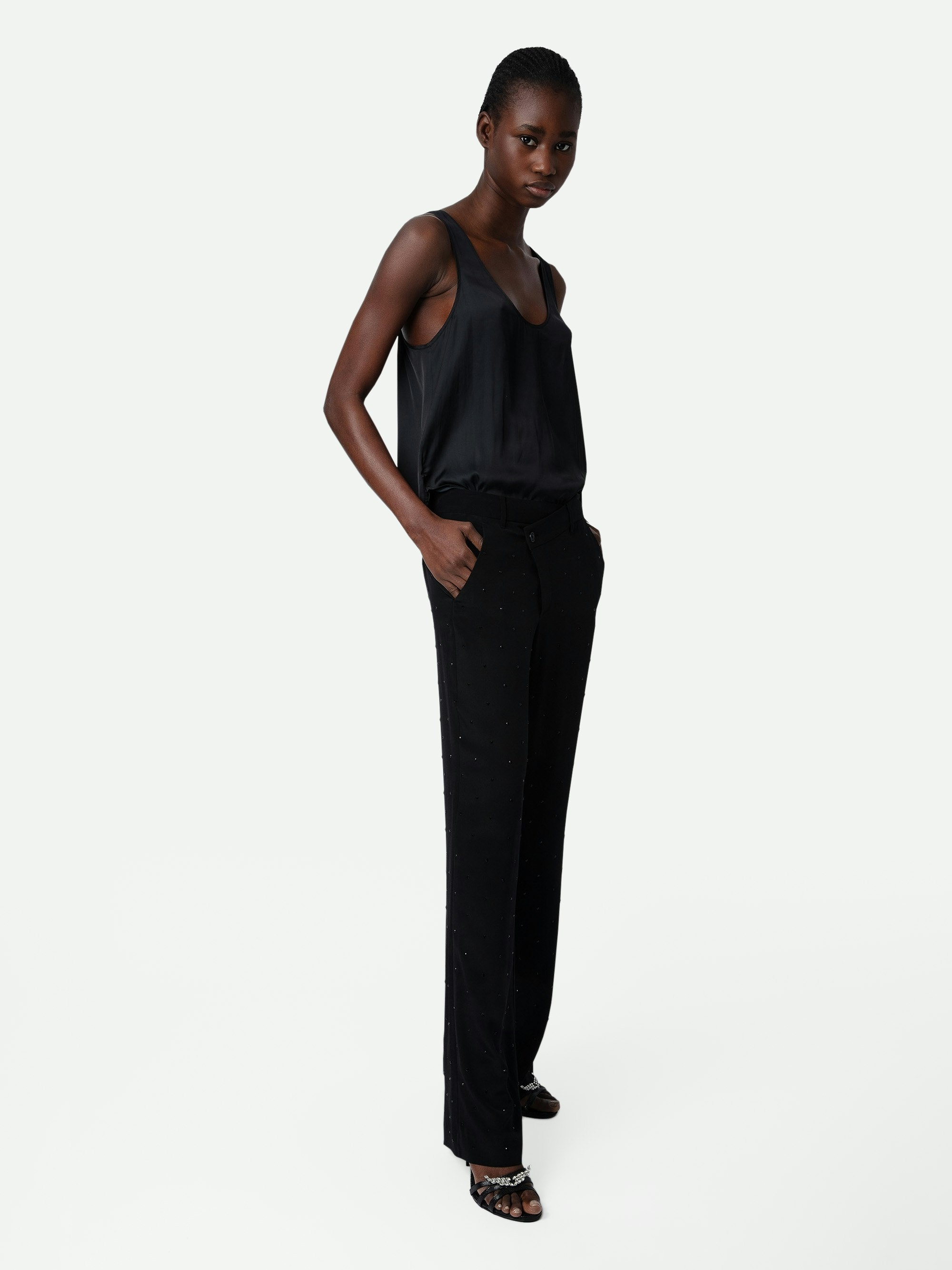 Poxy Silk Pants - 5