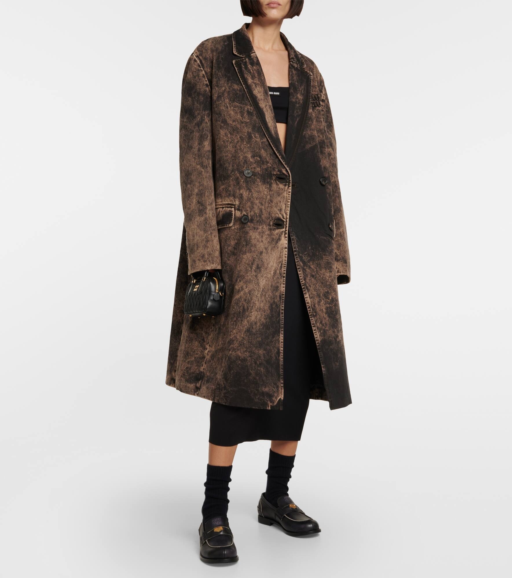 Bleached denim coat - 2