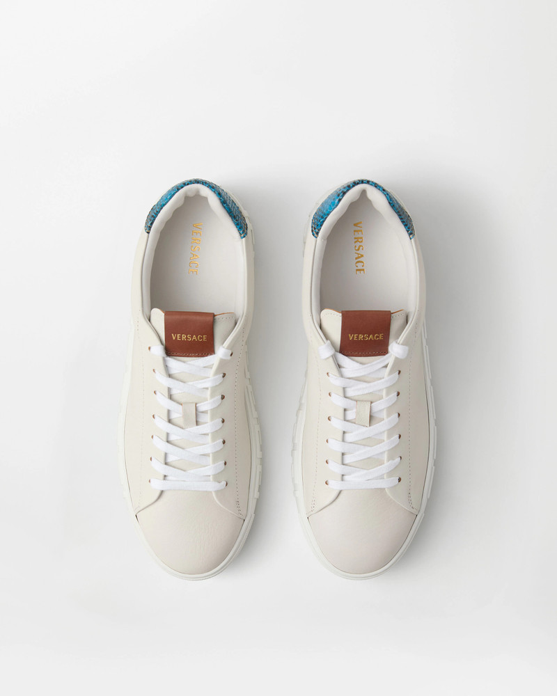 VERSACE Greca Leather Sneakers outlook