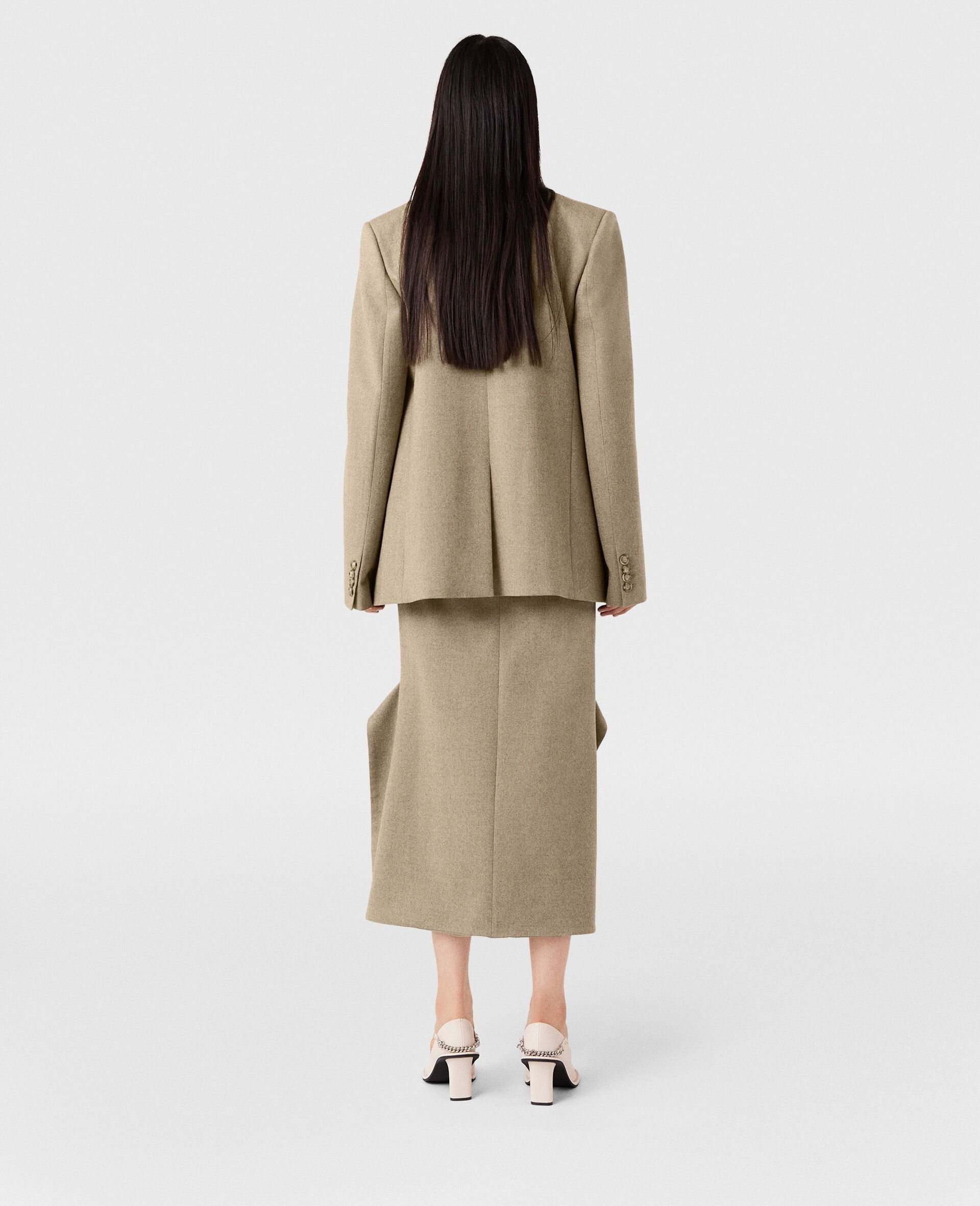 Double Breasted Wool Blazer - 4