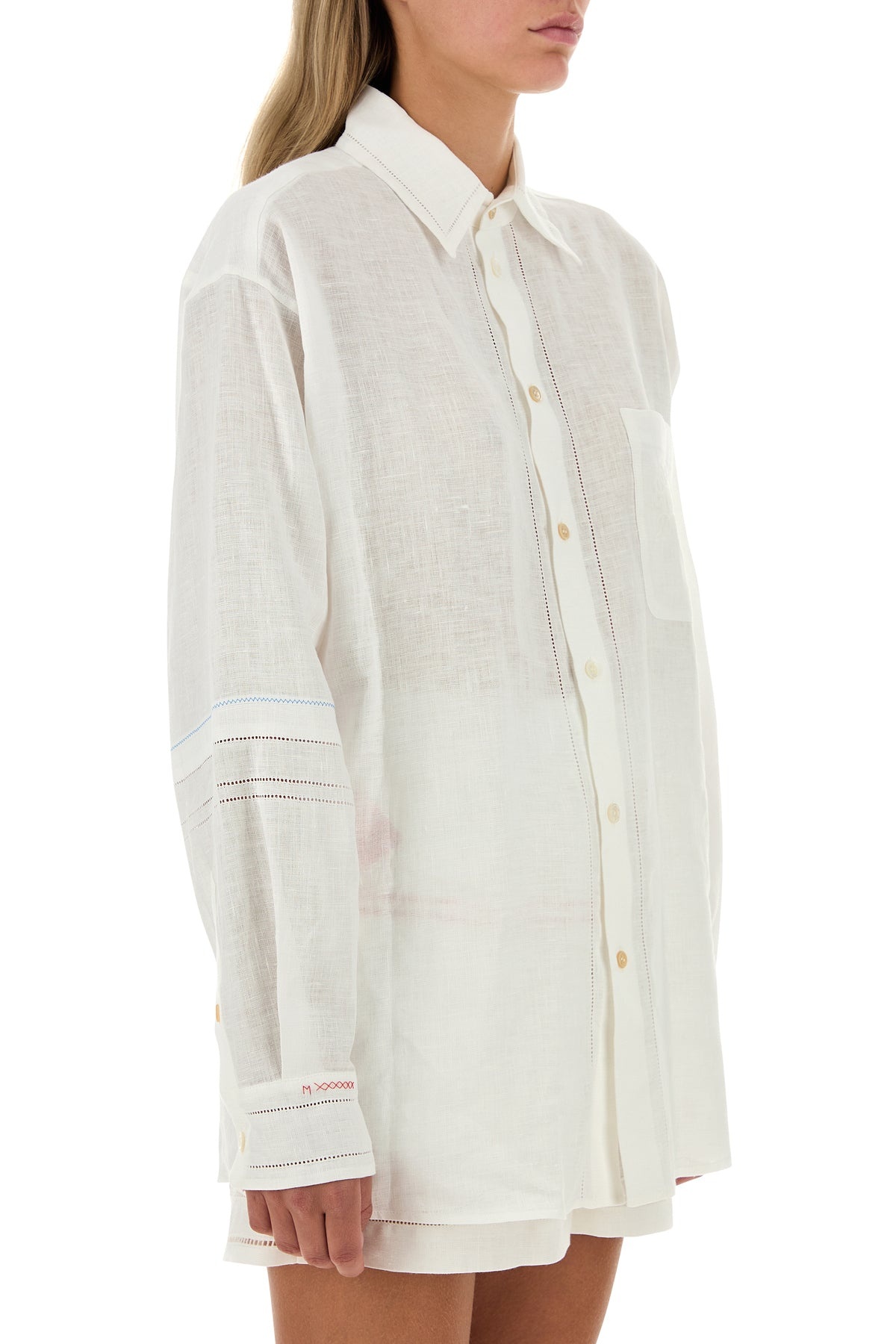 White linen shirt - 3