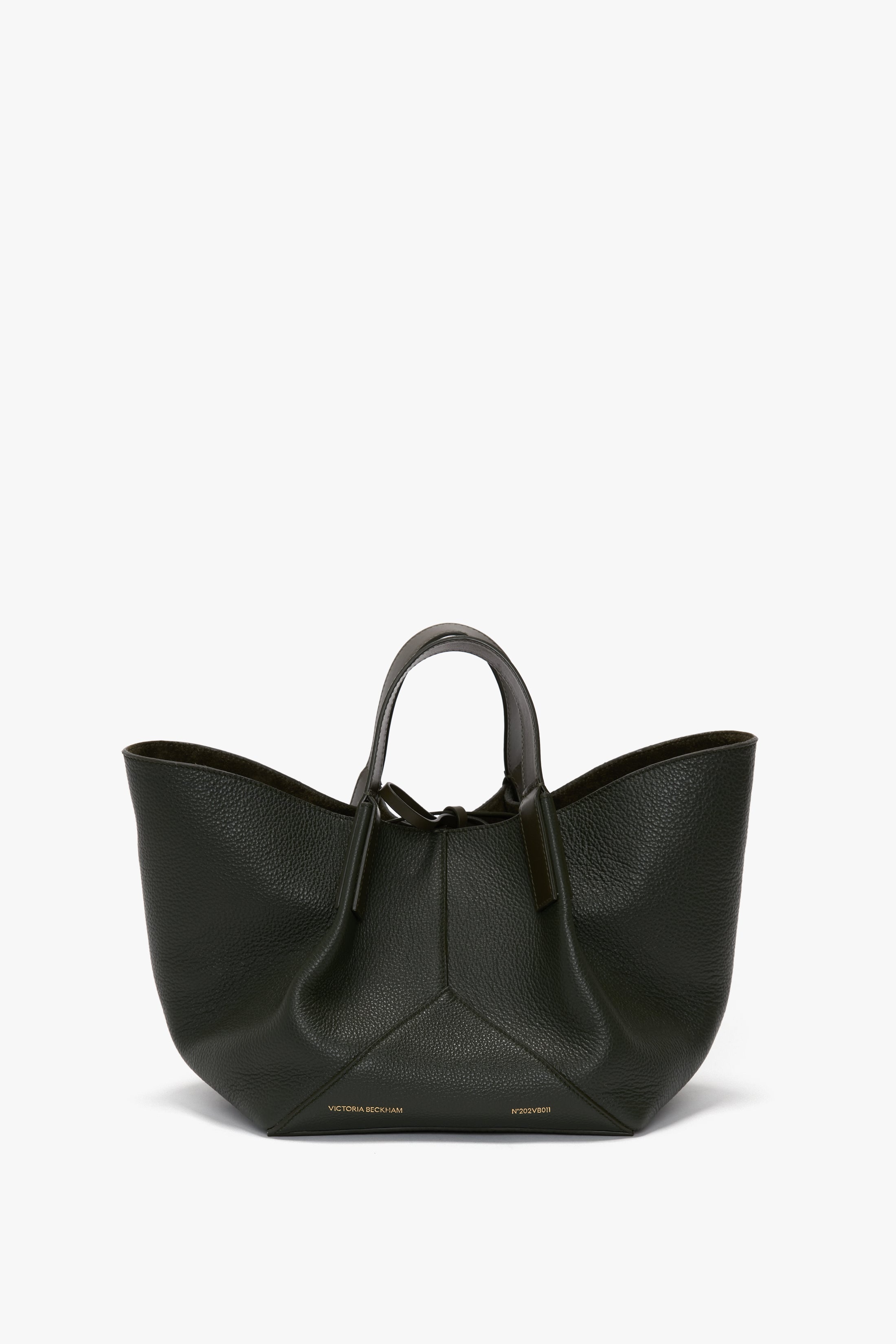 W11 Small Tote In Loden Leather - 2