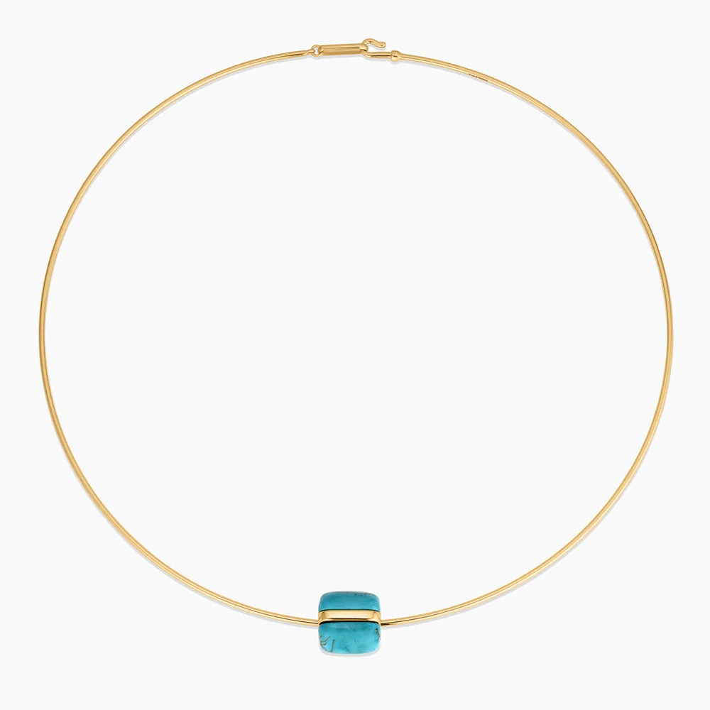 Celine Turquoise Choker Necklace - 1