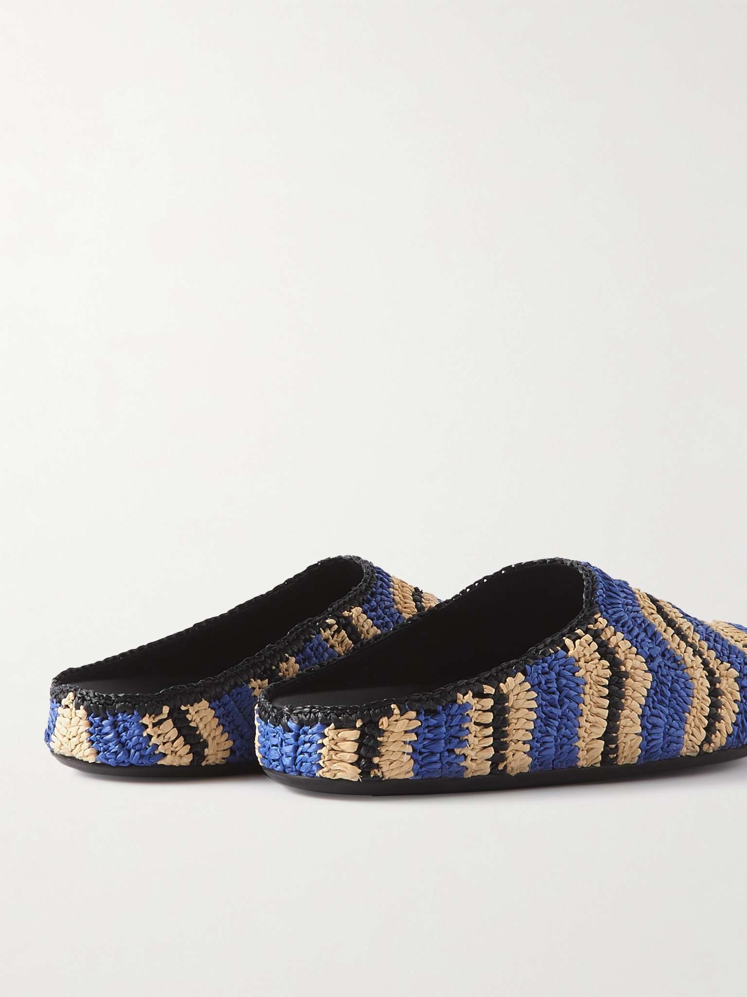 + No Vacancy Inn Striped Woven Mules - 5