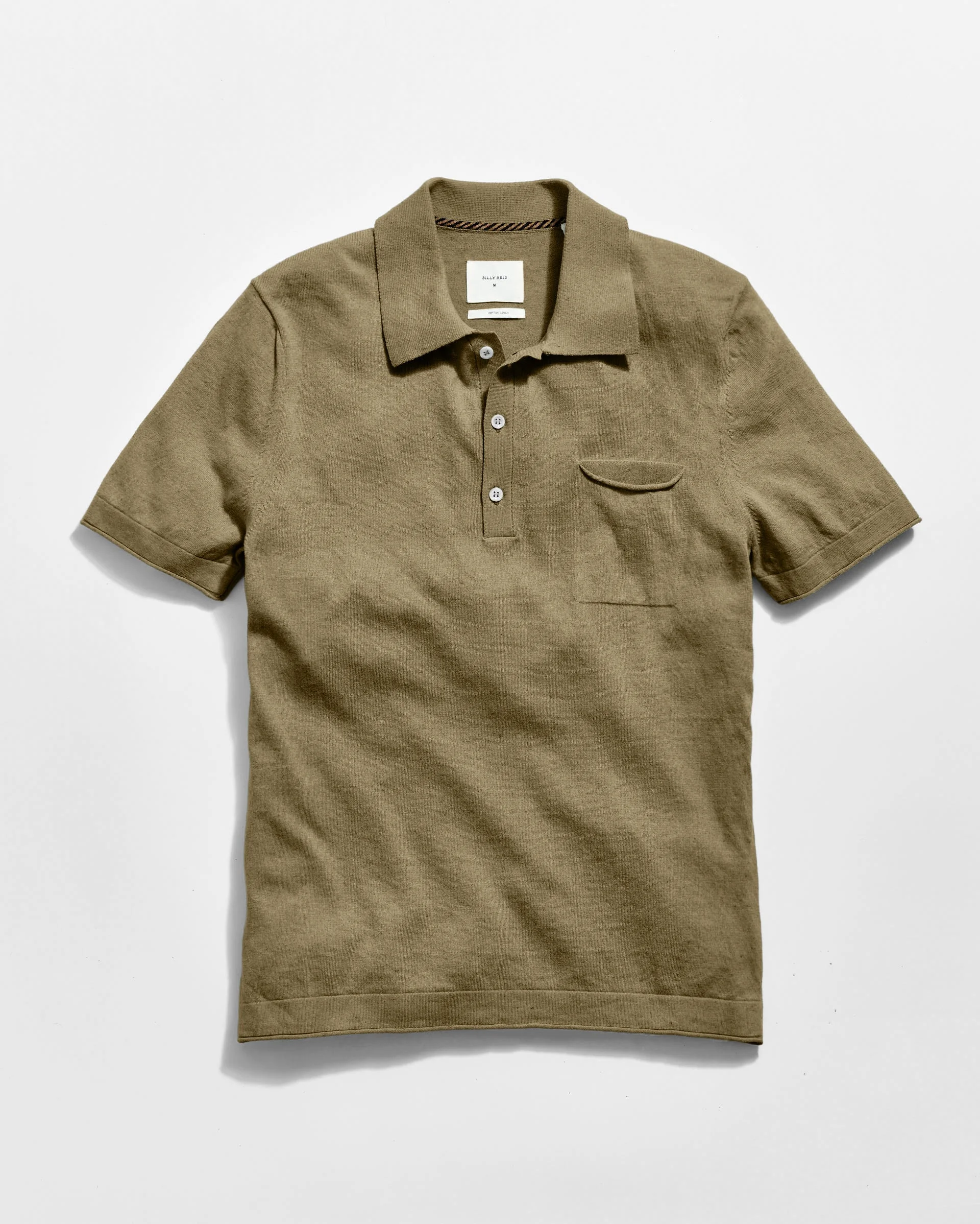 Cotton Linen Sweater Polo - 1