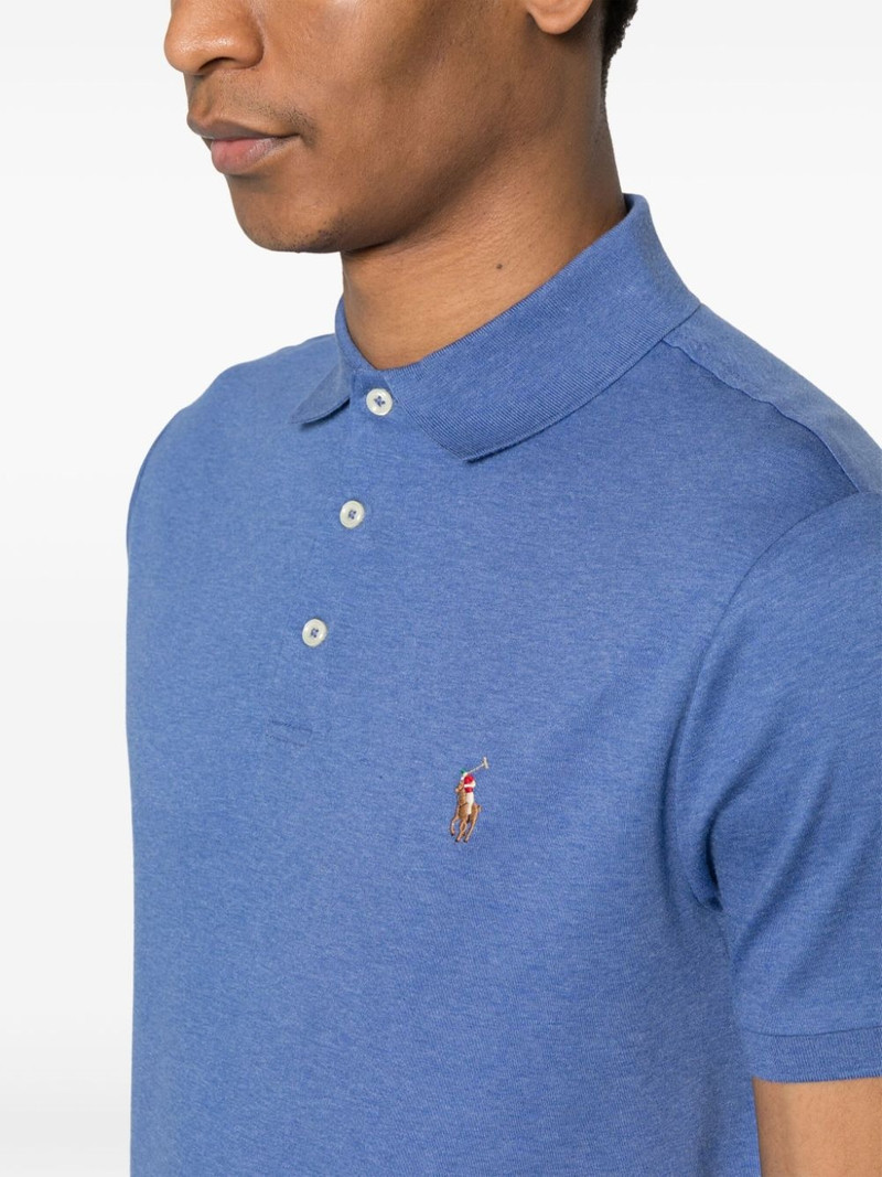 embroidered-logo cotton polo shirt 5