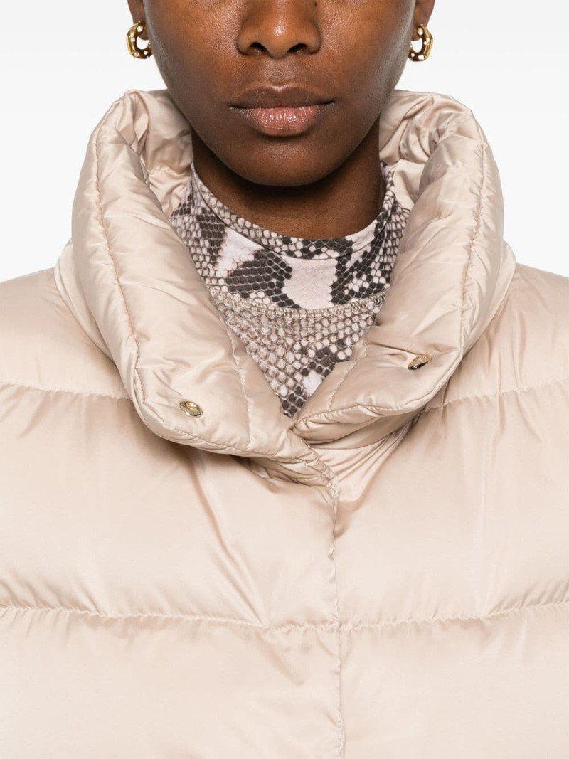 faux-fur quilted down jacket 6