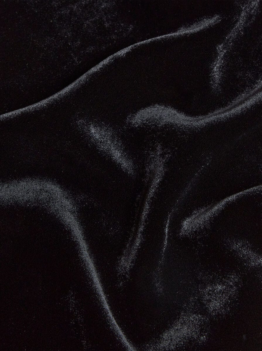 VELVET PALAZZO TROUSERS - 7