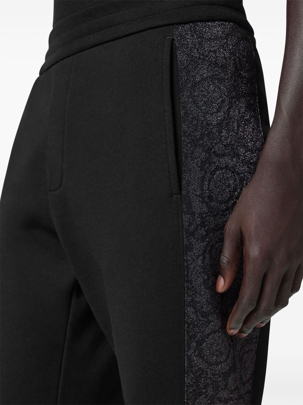 side-stripe track pants - 5