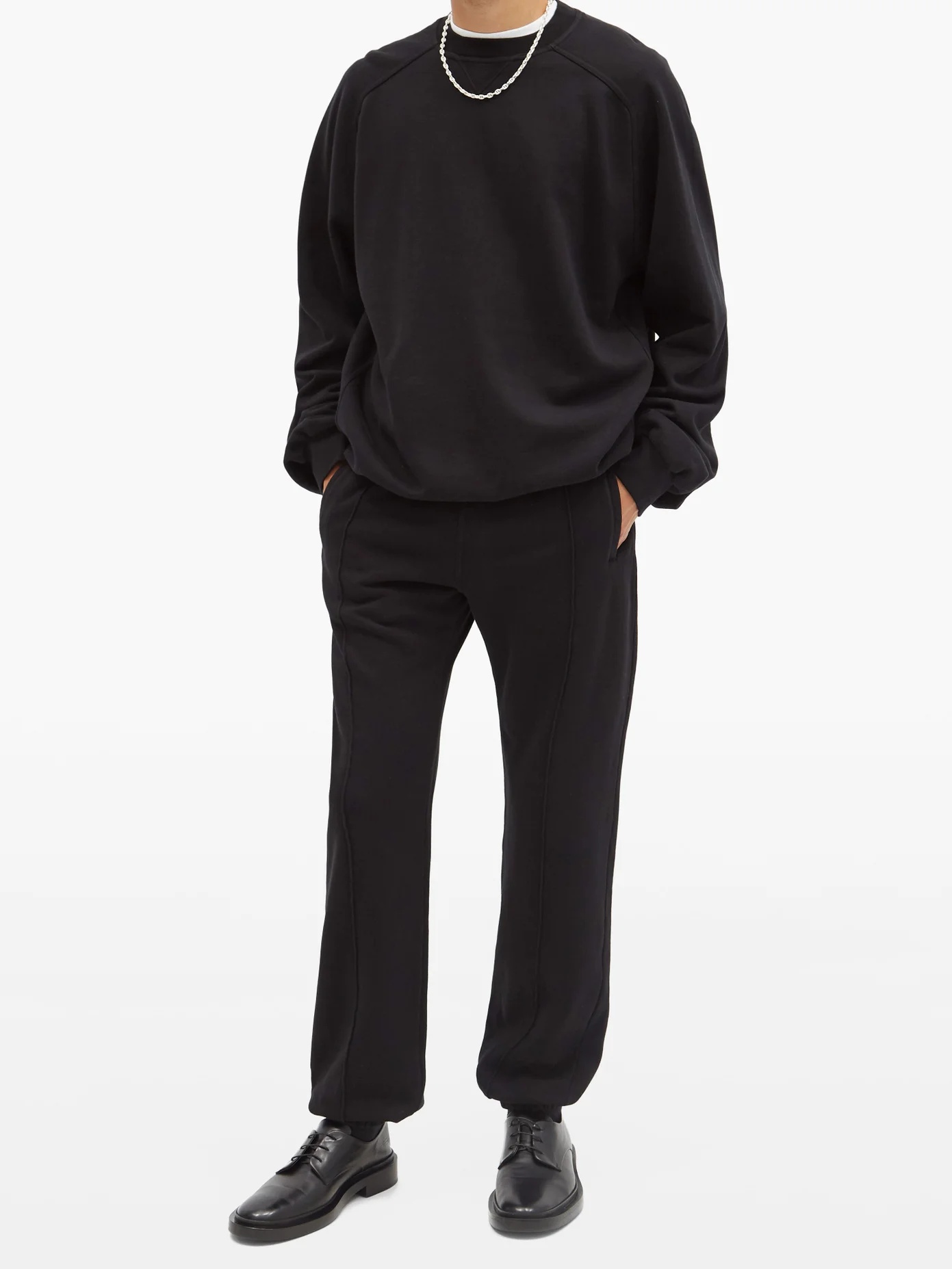 Perth cotton-jersey track pants - 2