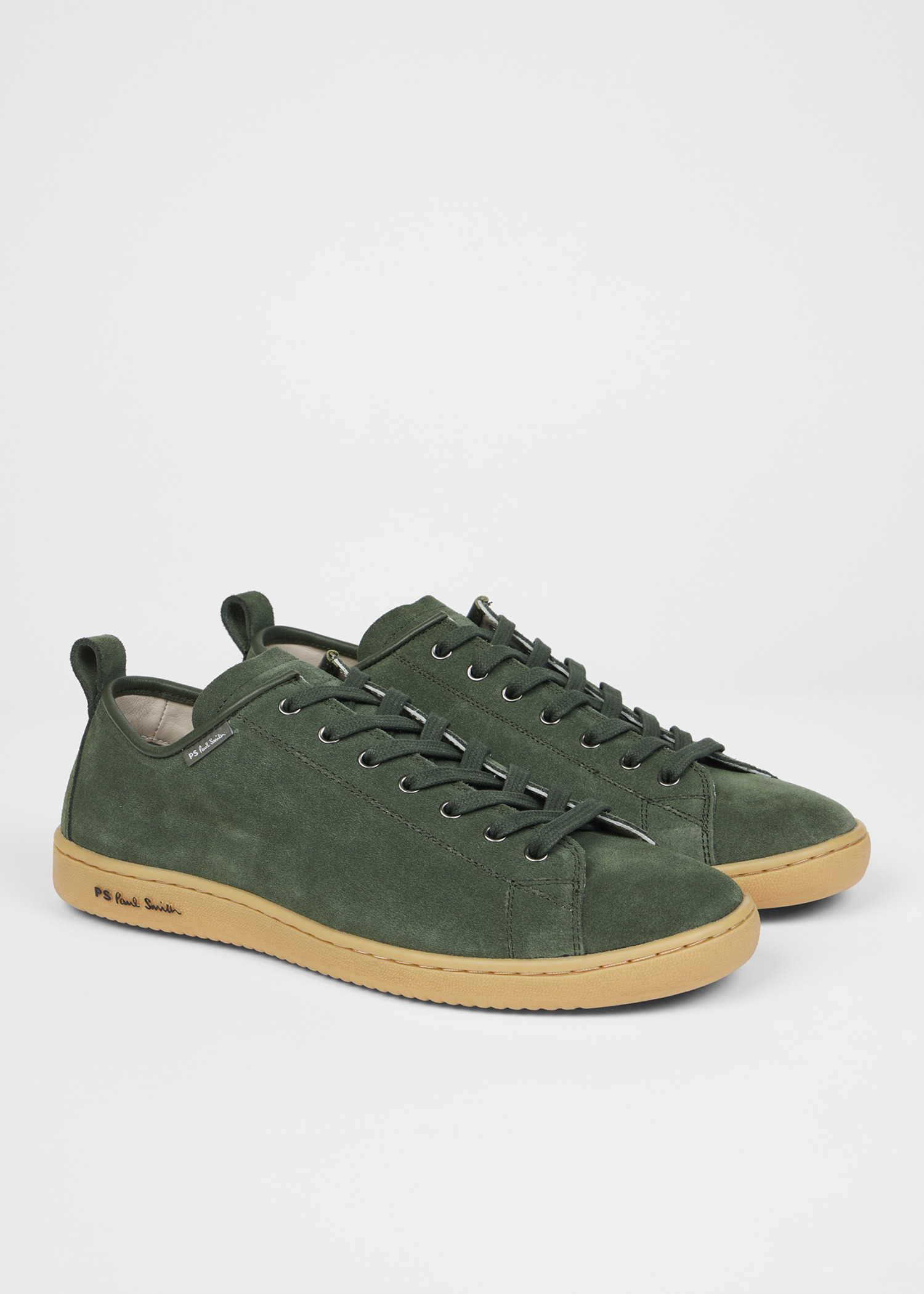 Khaki Green Suede 'Miyata' Trainers - 5