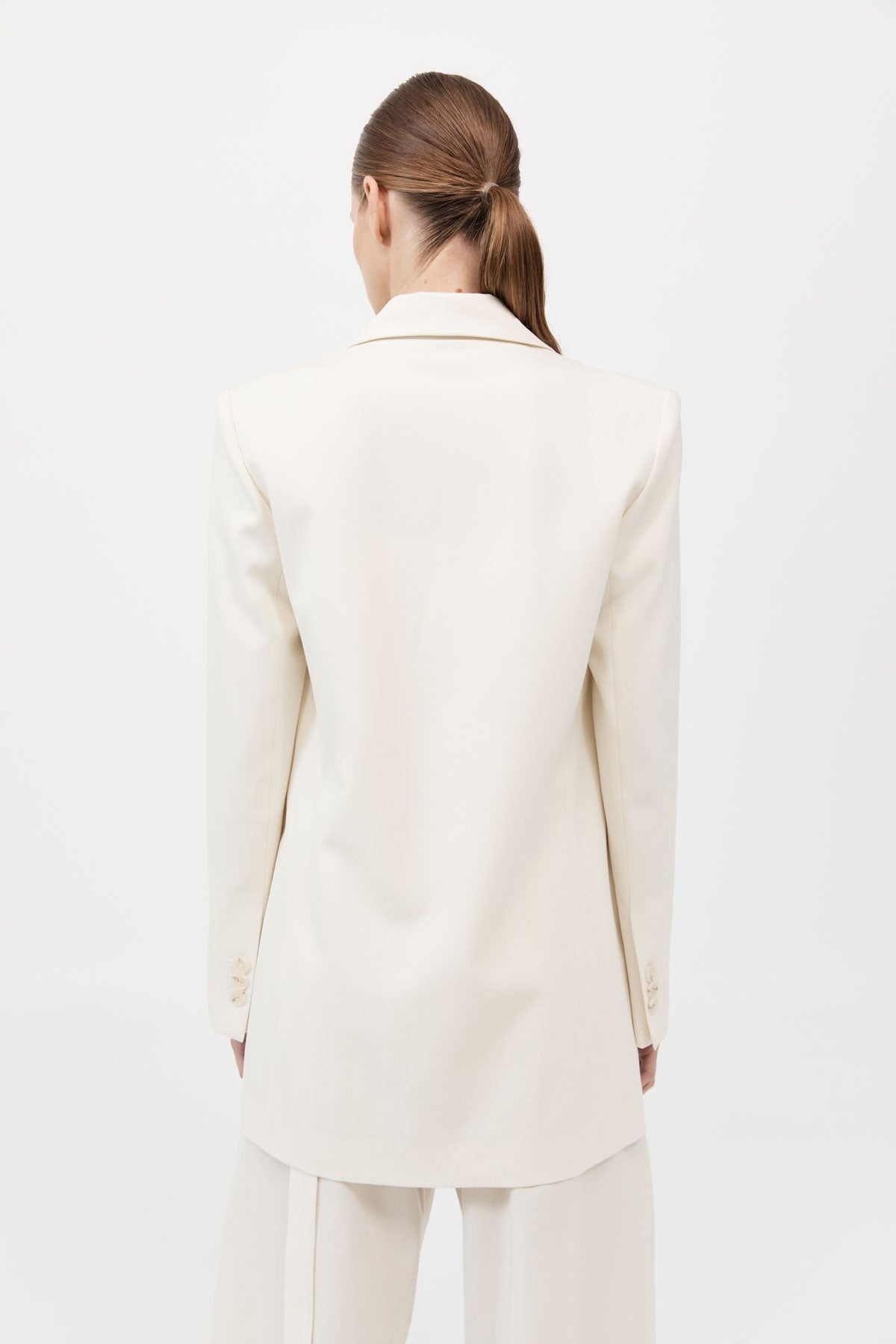 Belt Detail Blazer - Milk - 7