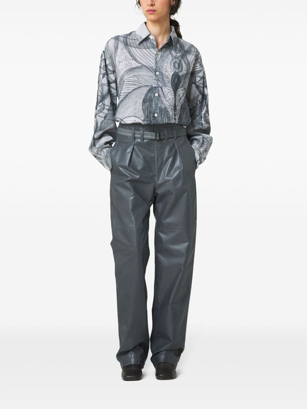 Angkasapura button-up silk shirt - 3