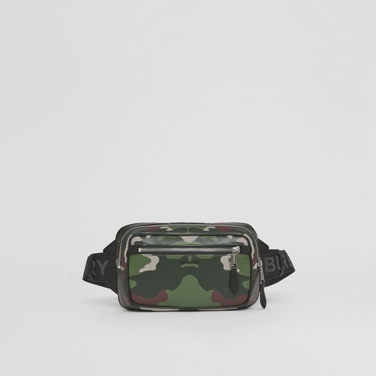 Camouflage Print Cotton Canvas Bum Bag - 1