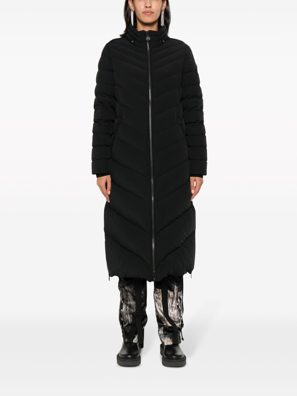 faux-fur hooded padded coat - 6