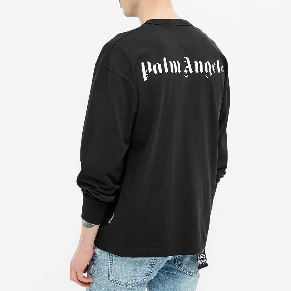 Palm Angels Long Sleeve Back Print Skull Tee - 5