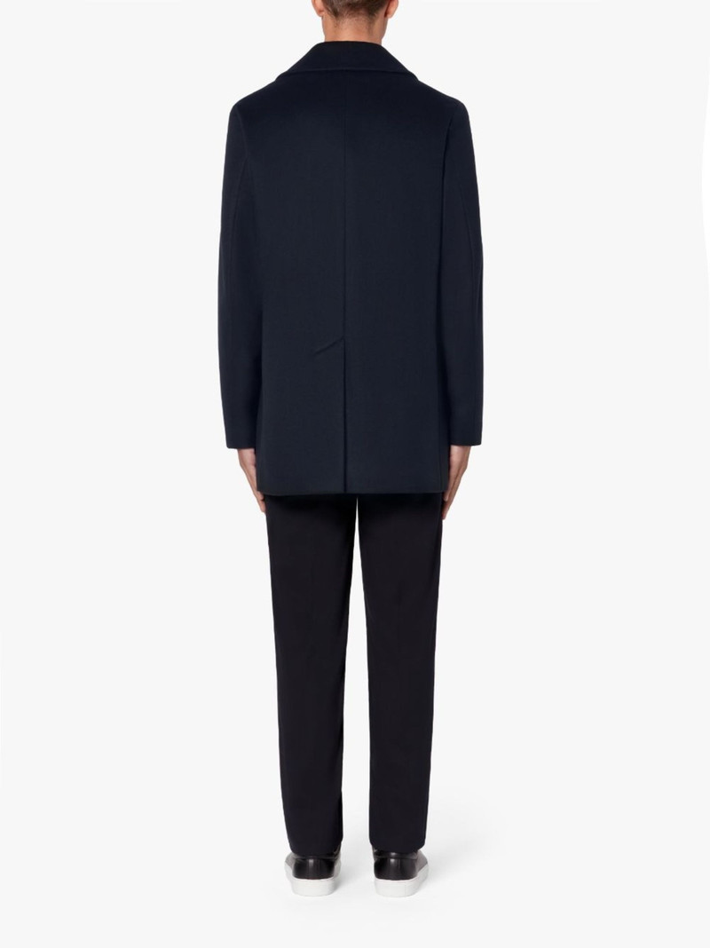 DALTON NAVY WOOL & CASHMERE PEA COAT | GM-1075F 3