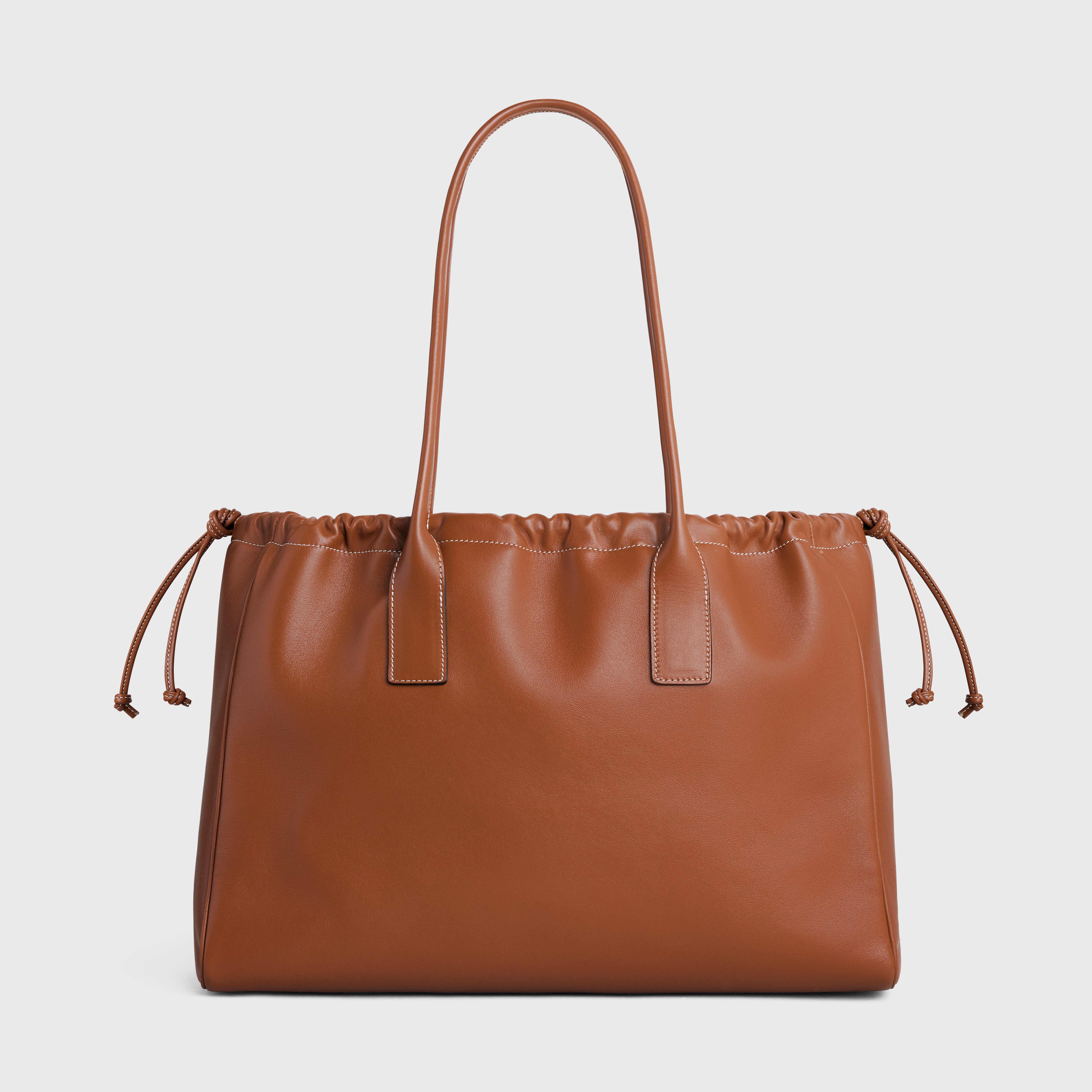 cabas drawstring cuir triomphe in Smooth Calfskin - 3