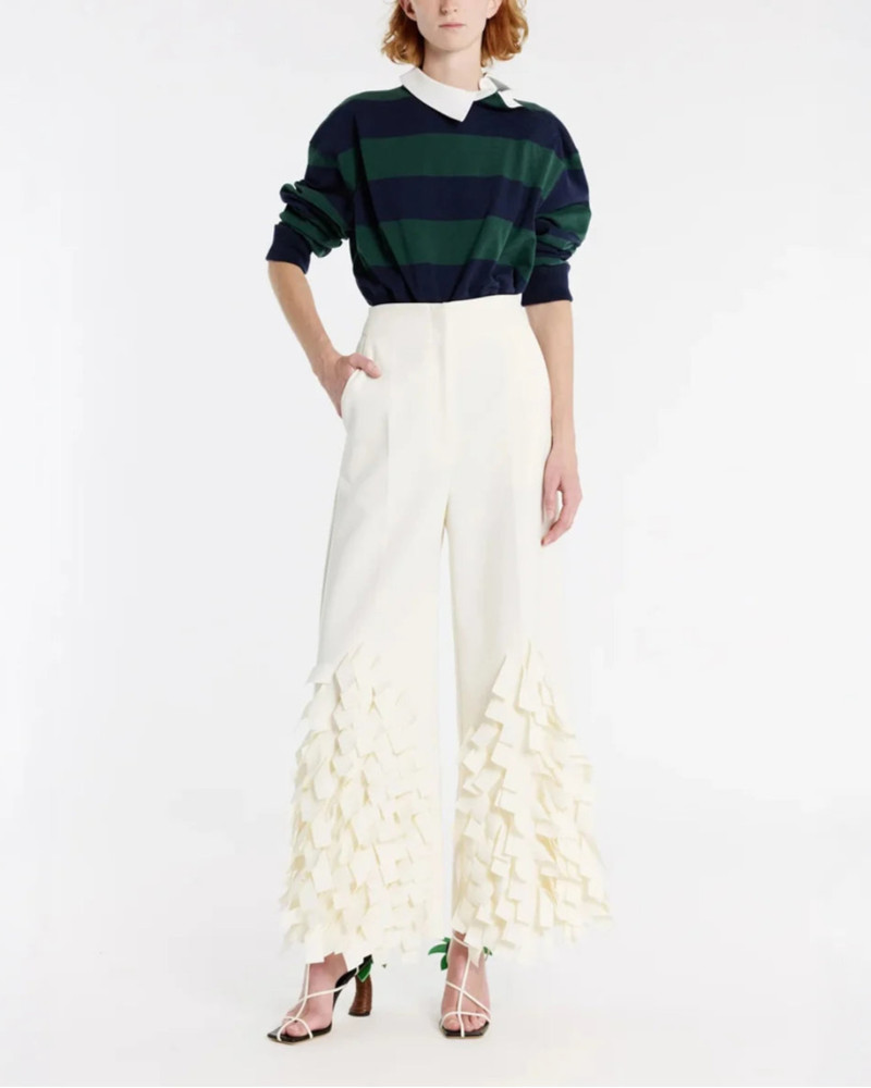 A.W.A.K.E. MODE CULOTTES WITH RECTANGLE DETAIL outlook