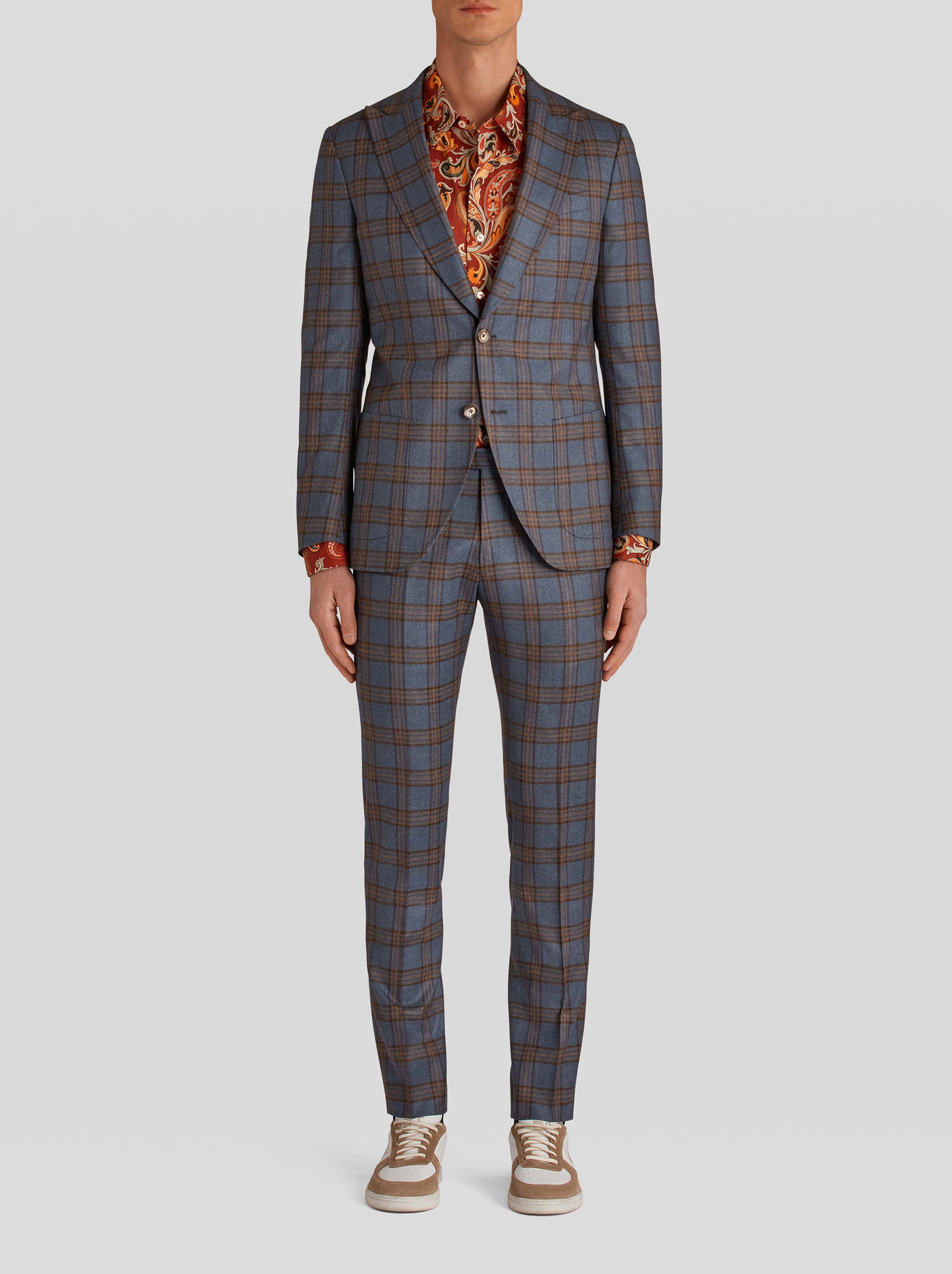 CHECK TAILORED SUIT - 3