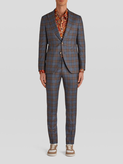 Etro CHECK TAILORED SUIT outlook