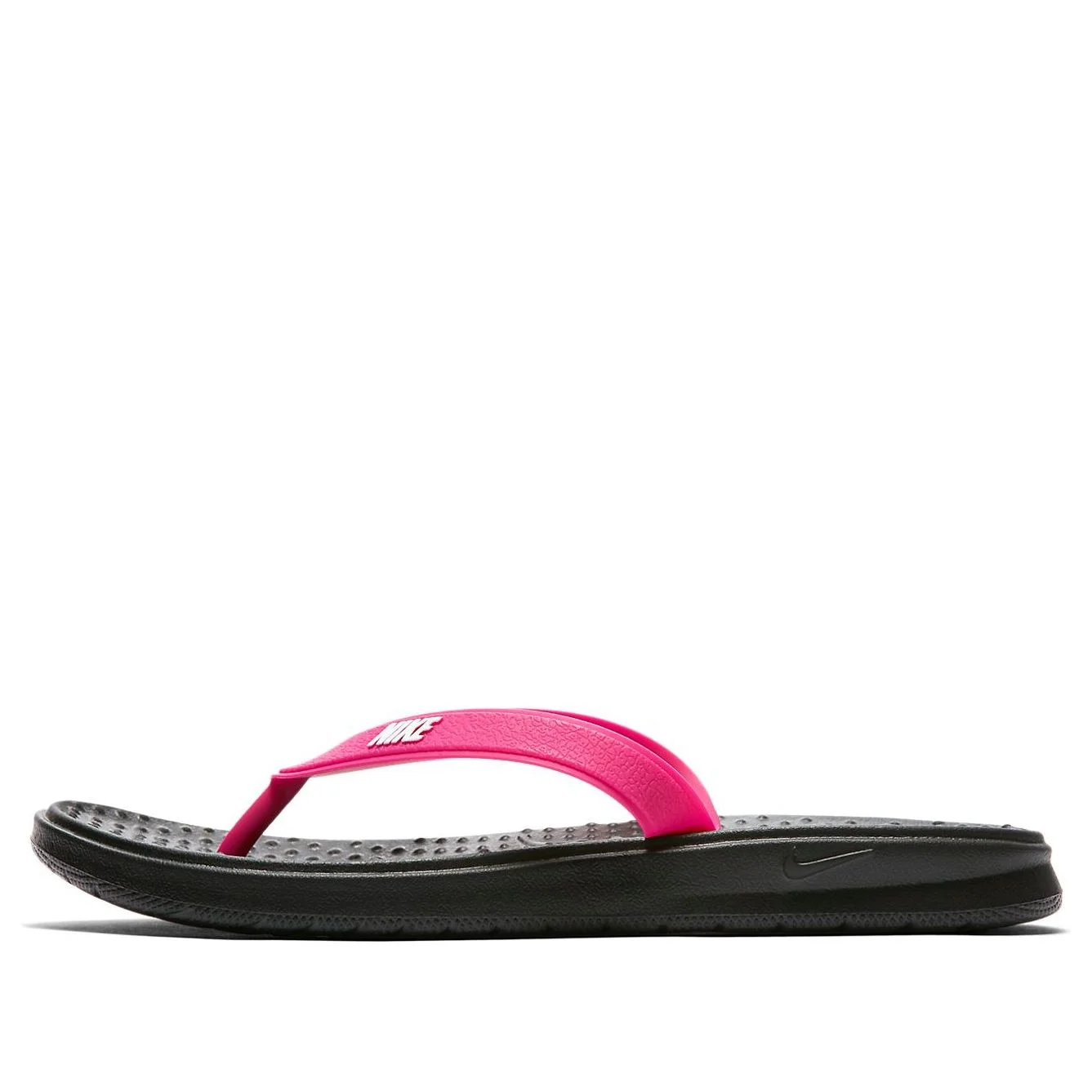 (WMNS) Nike Solar Thong 'Black White Vivid Pink' 882699-001 - 1
