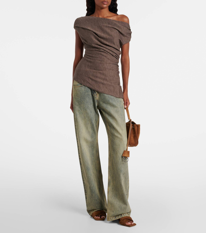 entire studios Faded high-rise straight jeans outlook