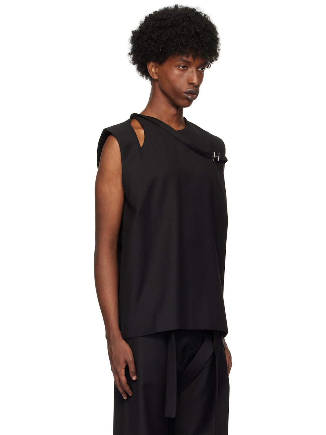 Black Aegis Tailored Tank Top - 2