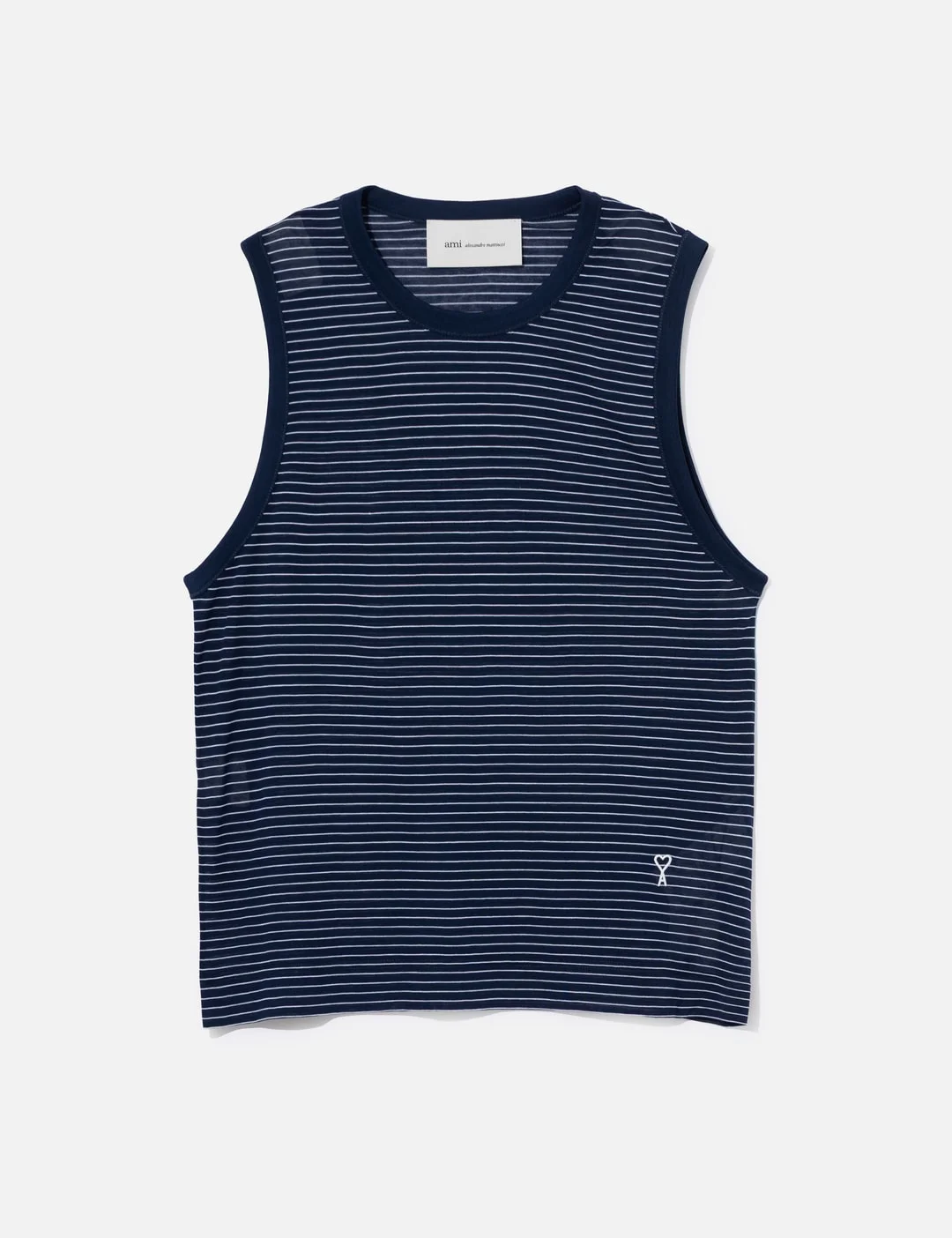COTTON STRIPED AMI DE COEUR TANKTOP - 1