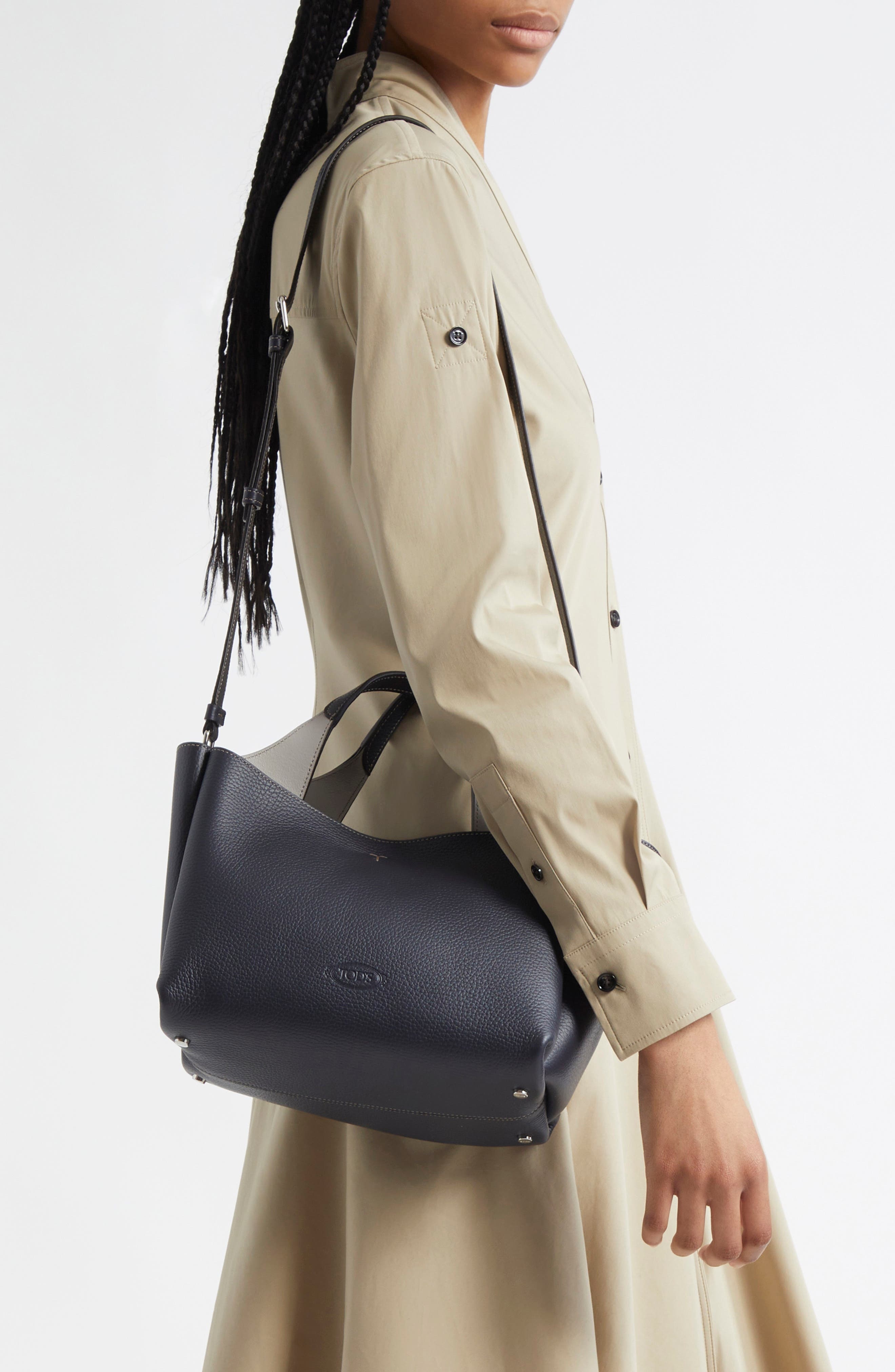 Tod's Mini Leather Tote in Galassia Sc/Gabbiano at Nordstrom - 2
