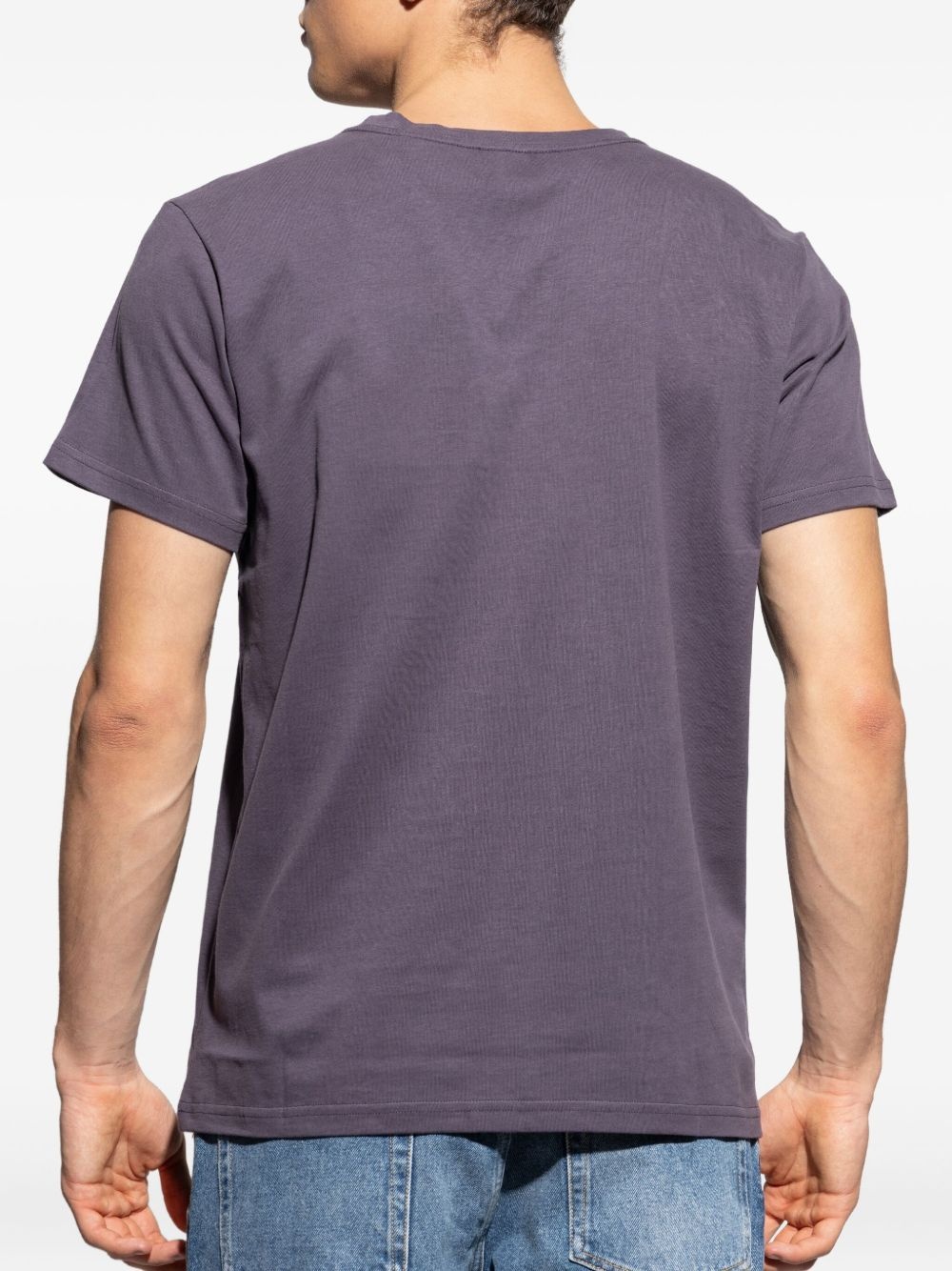 logo-embroidered cotton t-shirt - 4