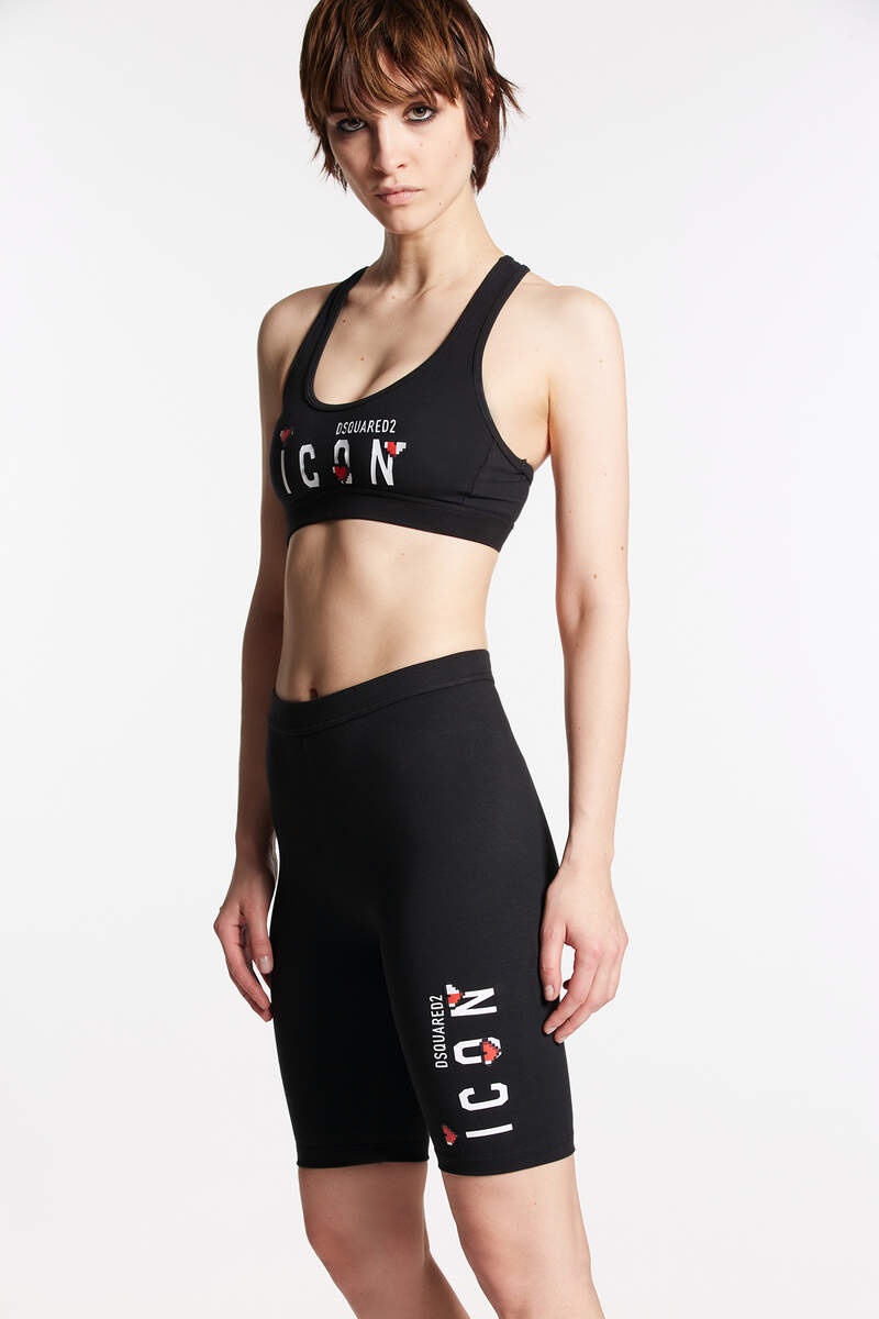 ICON PIXEL HEART CYCLING SHORTS - 1