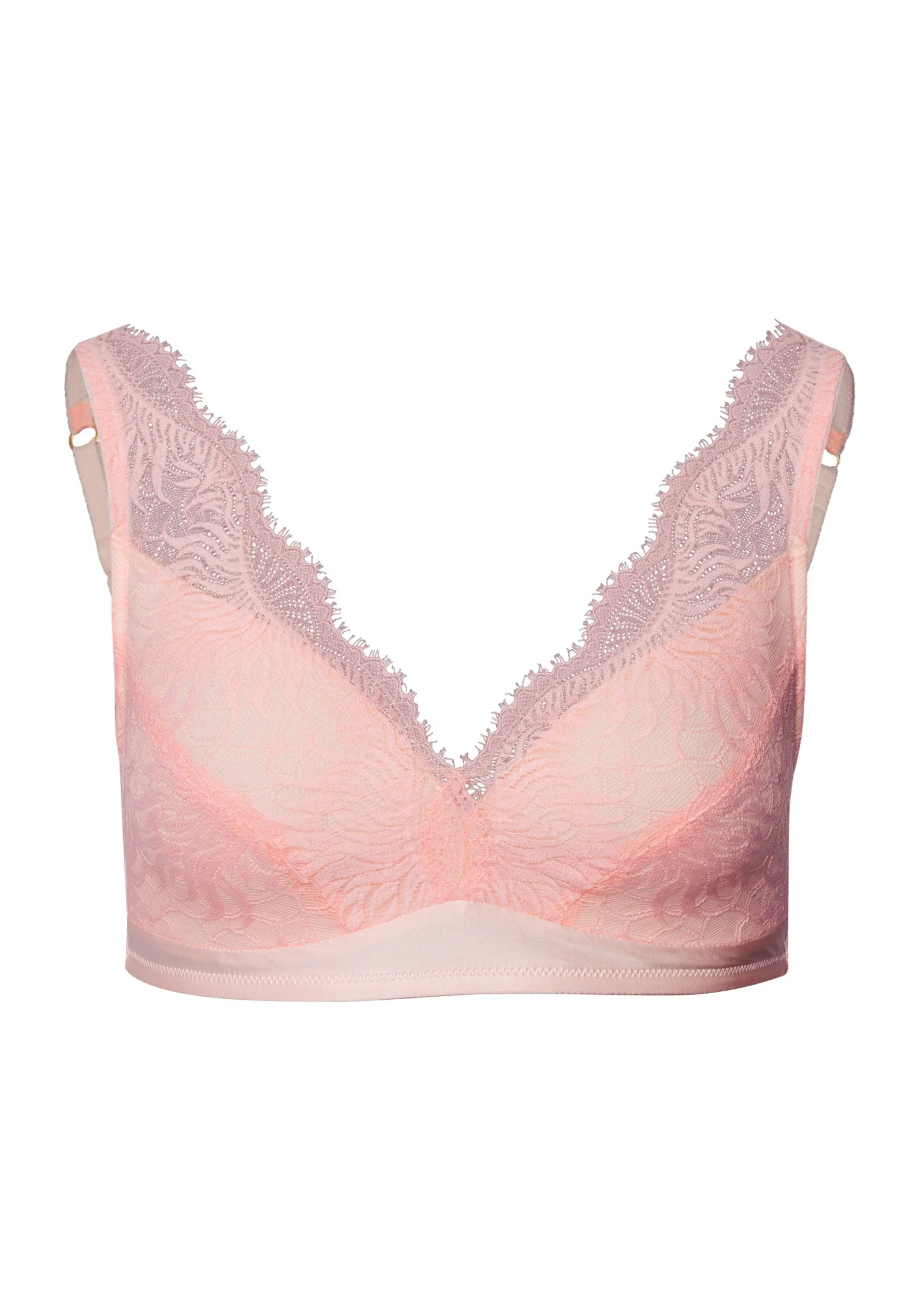 Gale Lace Trim Soft Cup Spacer Bra - 1