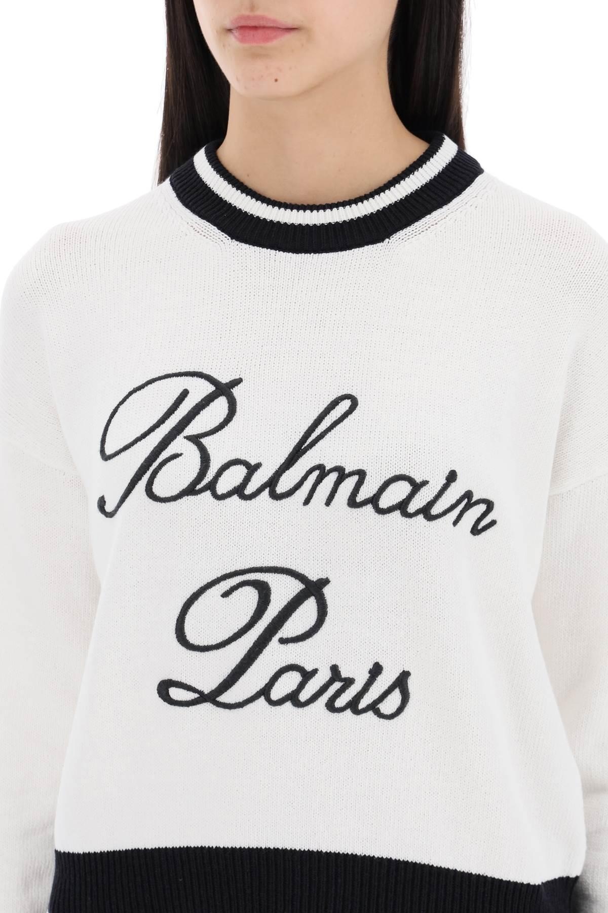 Balmain Embroidered Logo Pullover - 5