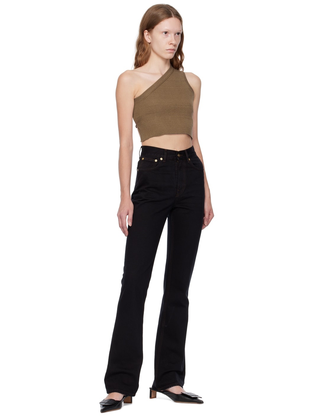 Brown 'La Maille Ascu' Tank Top - 4