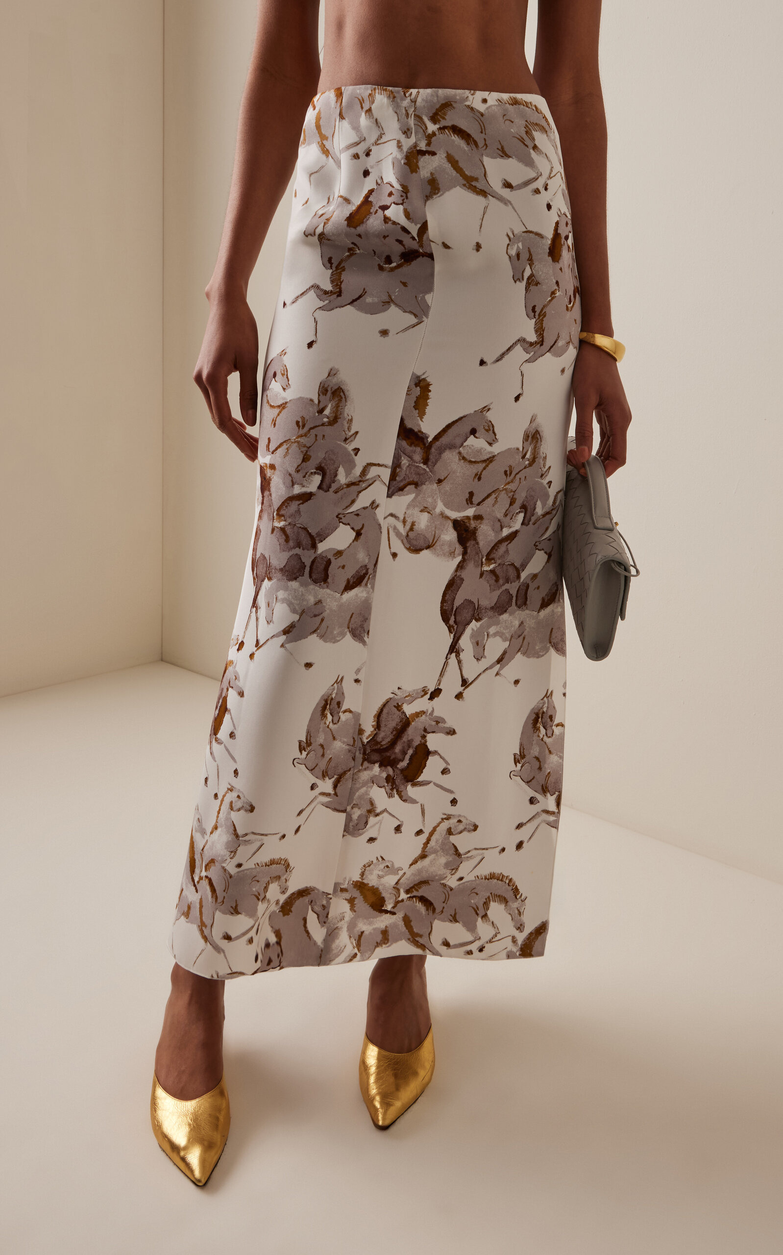 Benji Silk Maxi Skirt print - 3