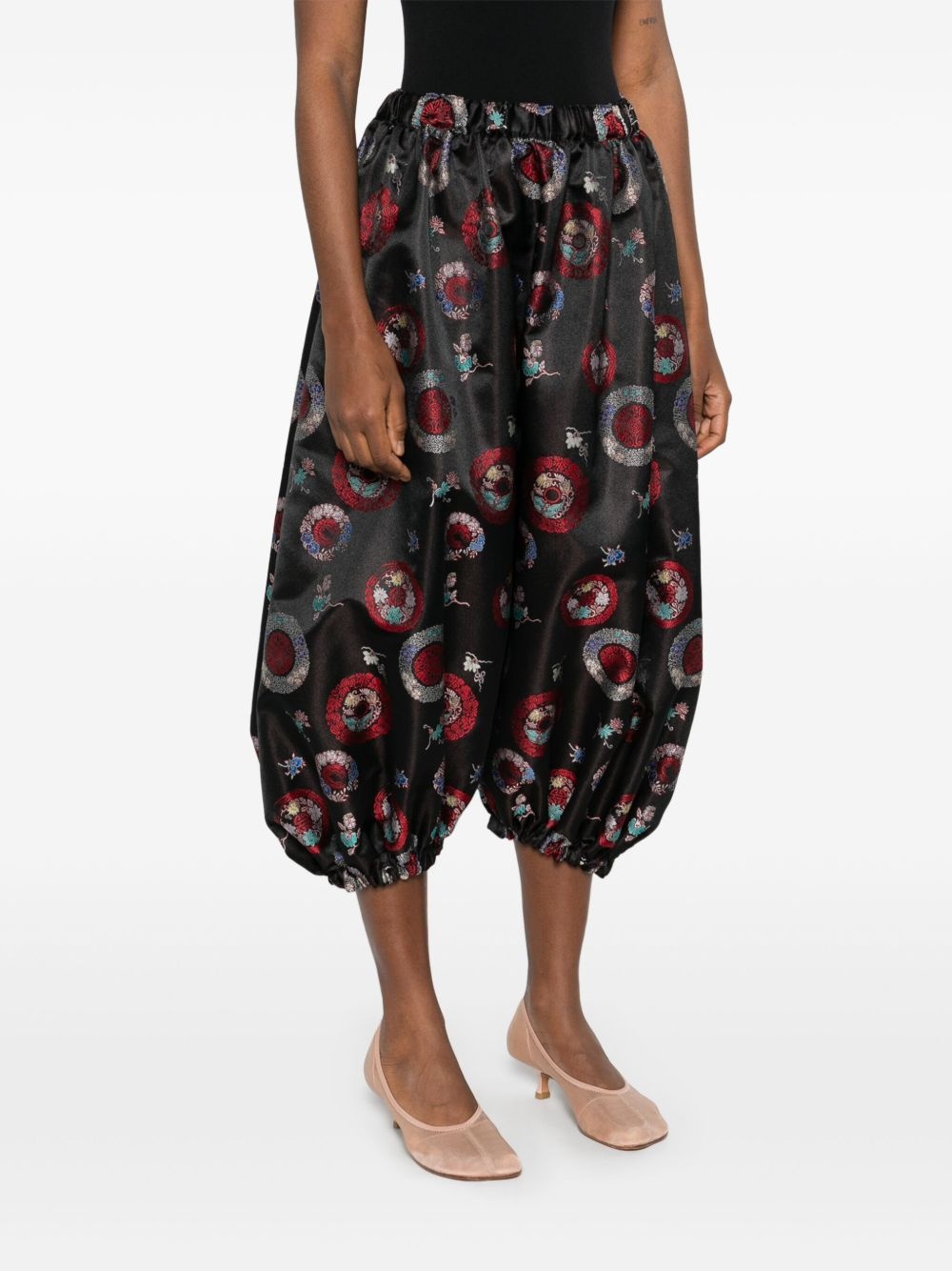 patterned-intarsia trousers - 3