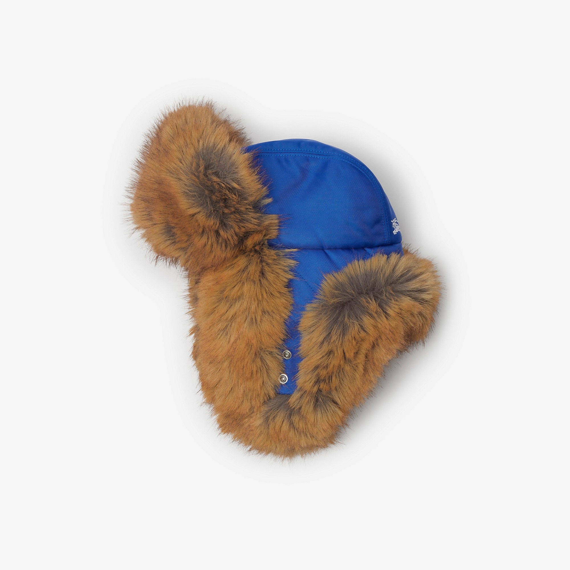 Faux Fur and Nylon Trapper Hat - 4
