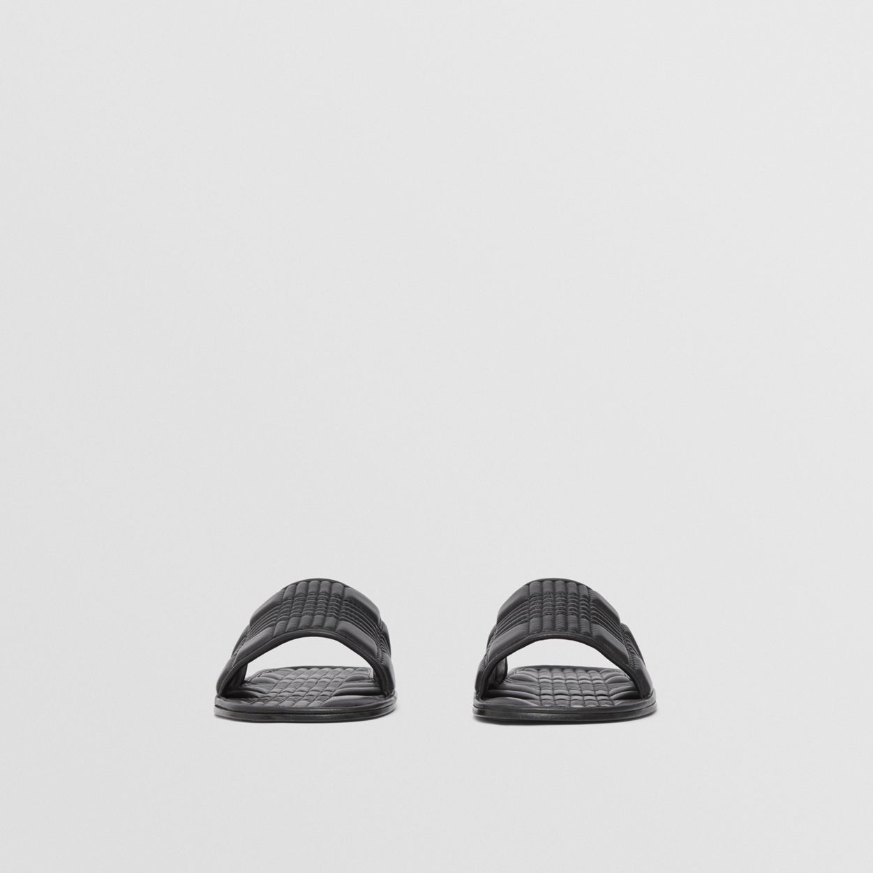 Quilted Lambskin Slides - 4